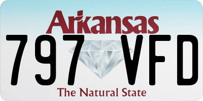 AR license plate 797VFD