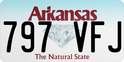 AR license plate 797VFJ