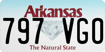 AR license plate 797VGO