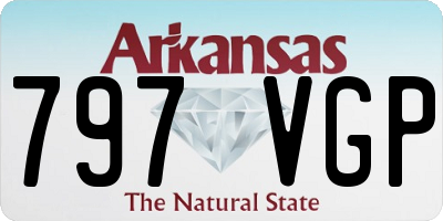 AR license plate 797VGP