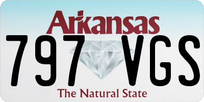 AR license plate 797VGS