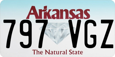 AR license plate 797VGZ