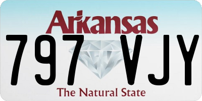 AR license plate 797VJY