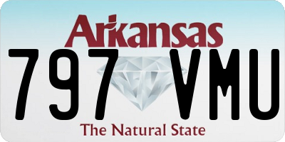 AR license plate 797VMU