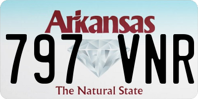 AR license plate 797VNR