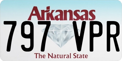 AR license plate 797VPR