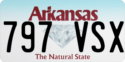 AR license plate 797VSX
