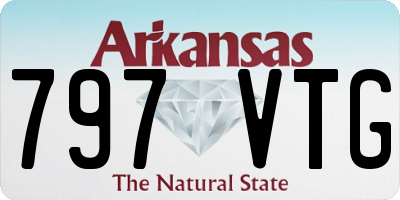 AR license plate 797VTG