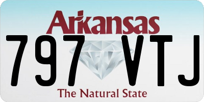 AR license plate 797VTJ