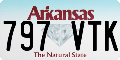 AR license plate 797VTK