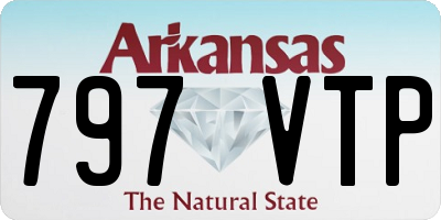 AR license plate 797VTP