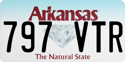 AR license plate 797VTR