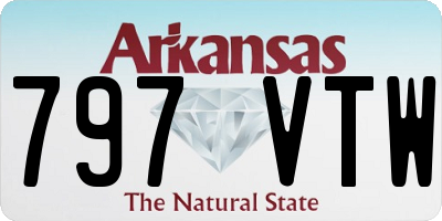 AR license plate 797VTW