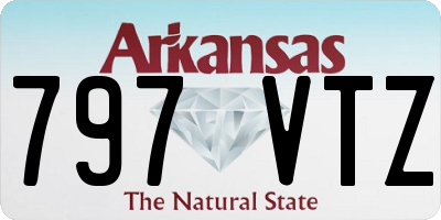 AR license plate 797VTZ