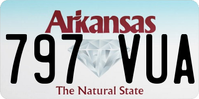 AR license plate 797VUA
