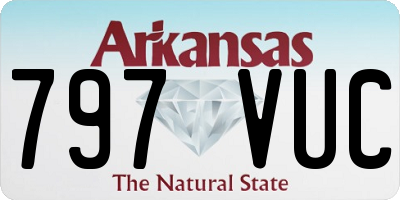AR license plate 797VUC