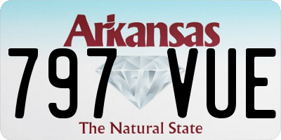 AR license plate 797VUE