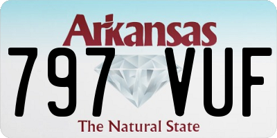AR license plate 797VUF