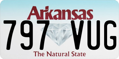 AR license plate 797VUG