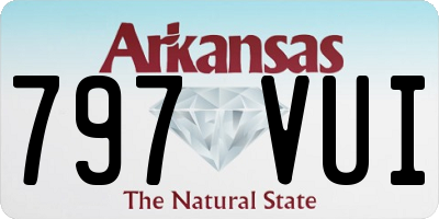 AR license plate 797VUI