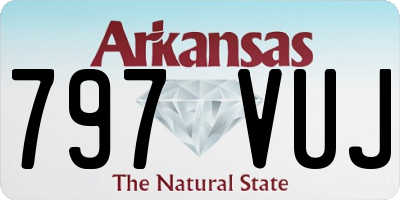 AR license plate 797VUJ