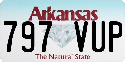 AR license plate 797VUP