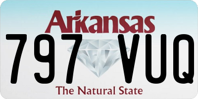 AR license plate 797VUQ