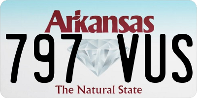 AR license plate 797VUS