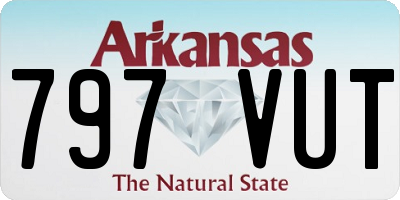 AR license plate 797VUT
