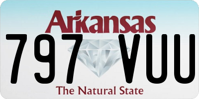 AR license plate 797VUU