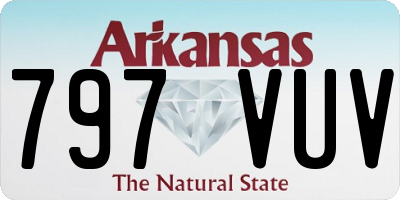 AR license plate 797VUV