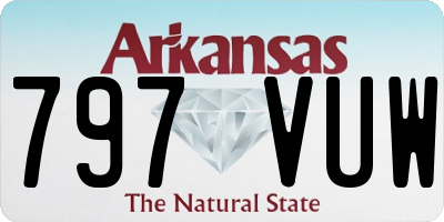 AR license plate 797VUW