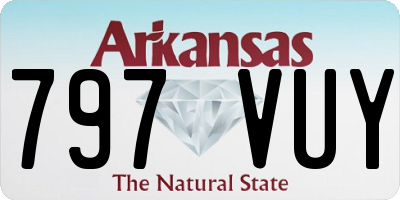 AR license plate 797VUY