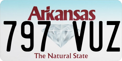 AR license plate 797VUZ