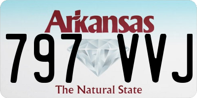 AR license plate 797VVJ