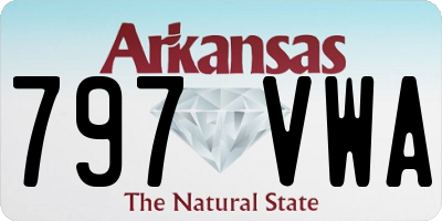 AR license plate 797VWA