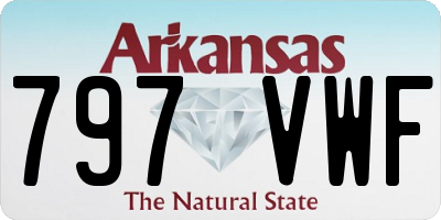AR license plate 797VWF