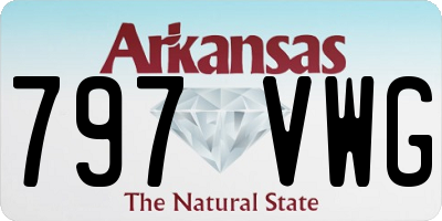 AR license plate 797VWG