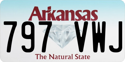 AR license plate 797VWJ