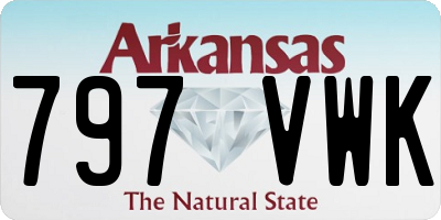AR license plate 797VWK