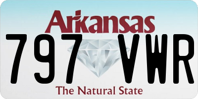 AR license plate 797VWR