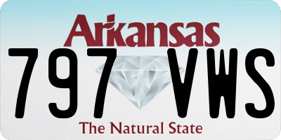 AR license plate 797VWS