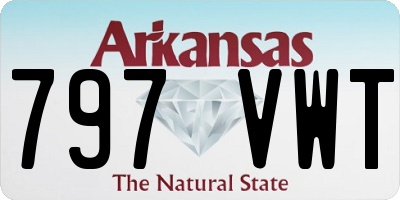 AR license plate 797VWT