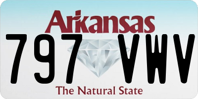 AR license plate 797VWV