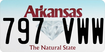 AR license plate 797VWW