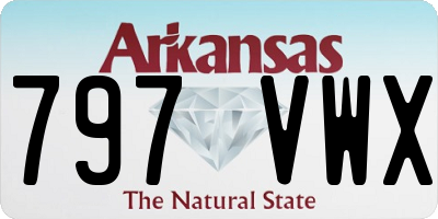AR license plate 797VWX