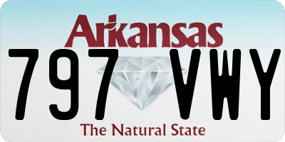 AR license plate 797VWY