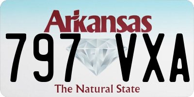 AR license plate 797VXA