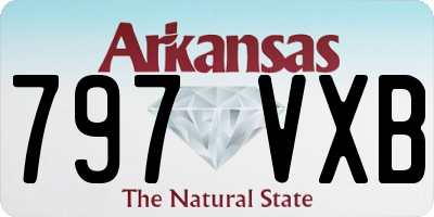 AR license plate 797VXB