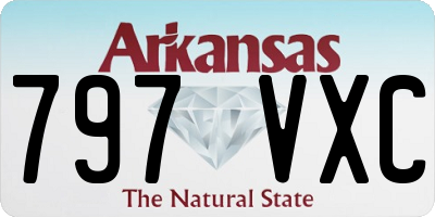AR license plate 797VXC